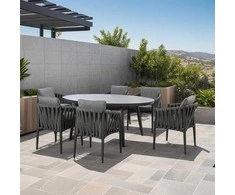 Home4You Stalas BRISTOL 180x120xH74cm Pilkas
