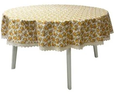 Home4You Stalo kilimėlis LONETA NEW D170cm, smėlio spalvos rožė