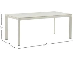 Home4You Stalas MELROSE 180x90xH75cm Smėlio