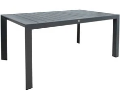 Home4You Stalas TOMSON 160x90xH73, tamsiai pilkas