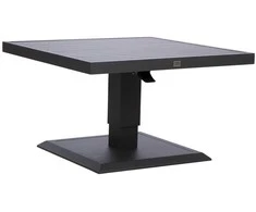 Home4you Lauko stalas TOMSON 85x85xH52-75cm Tamsiai pilka