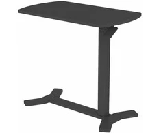 Reguliuojamo aukščio stalas ERGO su viena koja 70x40xH67,5-106cm, juodas