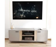 Home4You TV staliukas CLEO 150x40xA53cm, pilkšvai rudas