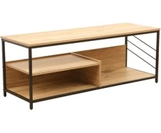 Home4You TV staliukas DIMITRA 120x40xH45cm Rustic/Juodas
