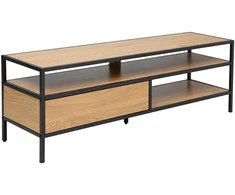 Home4you TV staliukas HEDVIG 120x33xH40cm, uosis/juodas