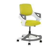 Home4You Vaikiška kėdė ROOKEE, 64x64xH76-93cm, spalva: geltona, rėmas: baltas plastikas