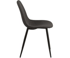 Black Red White Actona Wilma pilka minkšta kėdė, lakuota METAL LEGS (MT_ACT/KRZ_MURILO-SAWANA_GREY_5)