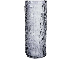 Home4You Vaza AMY D12xH30cm, pilkas stiklas