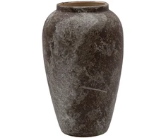 Home4You Vaza „TITAN STONE“, D17 x H27 cm, smėlio spalvos/rudos spalvos