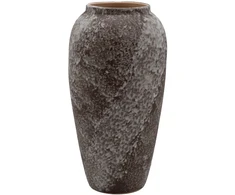 Vaza „TITAN STONE“, D17 x H33 cm, smėlio spalvos/rudos spalvos