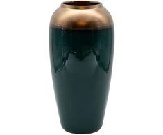 Home4You Vase TITAN STONE D17xH33cm, dark žalias