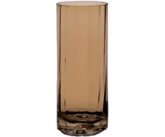 Lova Home4You Vaza „WELLS“, D10 x H29 cm, stiklinė, auksinė