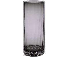 Lova Home4You Vaza „WELLS“, D10xH29 cm, stiklinė, pilka