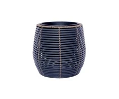 Home4You Vazonas D28xH26cm Tamsiai pilka