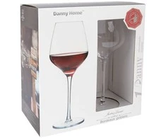 Home4You Vyno taurės CRYSTAL 2vnt 600ml "Bordo"