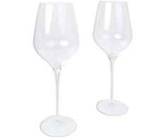 Home4You Vyno taurės CRYSTAL 2vnt 600ml "Bordo"