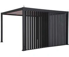 Vertical Vertikali žaliuzių sienelė pavėsinei MIRADOR-111 3m, tamsiai pilka