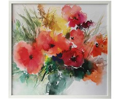 Sienų meno kūrinys WALLY 40x40cm, medetkos