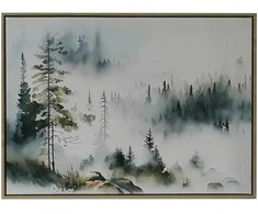 Sienų meno kūrinys WALLY 45x60cm, miglotas miškas