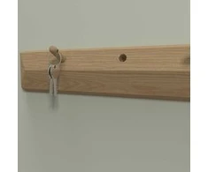 Home4You Sieninė lentyna AALBORG 100x2,3xH8,3cm, ąžuolas