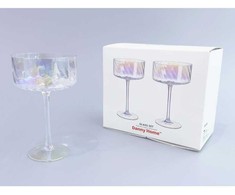 Home4You Vyno taurės DOLCE 2 vnt., H17cm, skaidrios