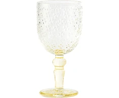 Vyno taurė „GIO ADORE“, aukštis 17,6 cm, geltona
