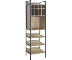 Vyno lentyna HANNES 52x40xH180cm Rustic melaminas