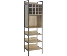 Home4You Vyno lentyna HANNES 52x40xH180cm Rustic melaminas