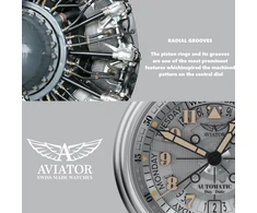 Laikrodis Aviator DOUGLAS DAY-DATE MECA-41 V.3.36.0.286.4