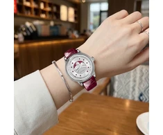 Laikrodis AVIATOR Douglas Moonflight Gemstone Edition Sidabrinis Raudona Ruby V.1.33.0.419.4