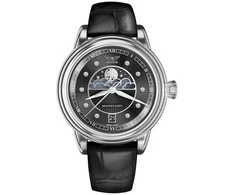 Laikrodis AVIATOR Douglas Moonflight Sidabrinis Diamonds Edition V.1.33.0.381.4