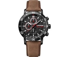 Laikrodis WENGER ROADSTER Juodas NIGHT CHRONO 01.1843.107