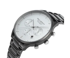 Laikrodis Paul Hewitt Solar Chrono Gun Metal Baltas PH-W-0298
