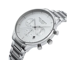 Laikrodis Paul Hewitt Solar Chrono Sidabrinis Baltas PH-W-0302
