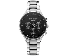 Laikrodis Paul Hewitt Solar Chrono Sidabrinis Juodas PH-W-0301