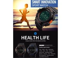 Laikrodis SKMEI DG1245 BL Oranžinis Bluetooth sąsaja