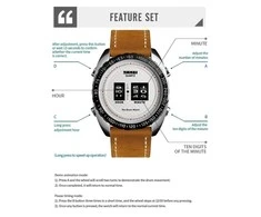Laikrodis SKMEI Drum Roller Watch 1516 SIWTLTBN