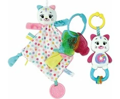 Barškutis Clementoni Baby Gift Set Kitty, įvairių spalvų