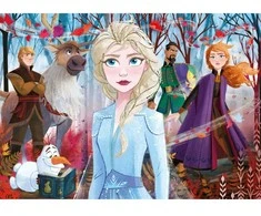 Clementoni supercolor dėlionė + domino "Frozen 2" 2x30 pcs