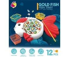 Dėlionė Magnetinė žvejyba „Gold Fish“ su muzika (12 vnt.)
