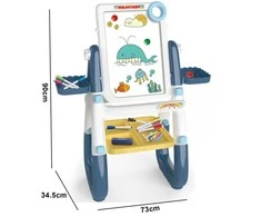 Dvipusė piešimo lenta vaikams su priedais – 3 in 1