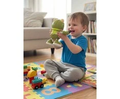 Muzikinis šokantis robotas su šviesos efektais, 20 cm