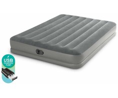 Pripučiamas čiužinys Intex Queen Prestige Mid-Rise su USB pompa 152×203×30 cm