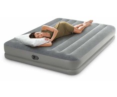Pripučiamas čiužinys Intex Queen Prestige Mid-Rise su USB pompa 152×203×30 cm