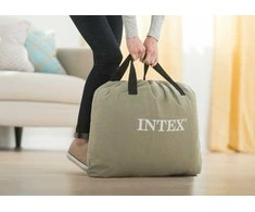 Pripučiamas čiužinys-lova INTEX Queen Comfort-Plush, Airbed W/Fiber-Tech RP su pompa,152x203x33cm