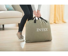 Pripučiamas čiužinys INTEX Queen Comfort-Plush High-Rise su integruota elektrine pompa, 152×203×56 cm
