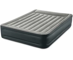 Pripučiamas čiužinys-lova INTEX Queen Deluxe Pillow Rest su integruota pompa 152x203x42 cm