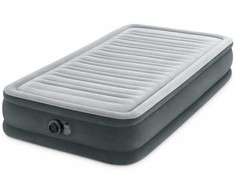 Pripučiamas čiužinys INTEX Twin Comfort-Plush Mid-Rise su integruota elektrine pompa, 99×191×33 cm