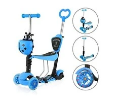 Trijų ratų paspirtukas 5in1 (iki 35 kg)