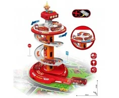 Žaislinis garažas „Fire Rescue Tower“ su mašinėlėmis